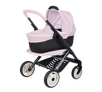 SMOBY Carrito Combi 3 en 1 Maxi-Cosi Rosa, Capazo extraíble, Silla de Paseo y Cochecito, Ruedas silenciosas, para muñecas de hasta 42 cm, Desde 3 años (7600253121)