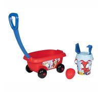 Smoby- Carrito con Ruedas y asa Plegable Decorado con Spidey y Sus Amigos. (7600867020)