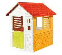 Smoby, Casita Infantil Sunny Playhouse, con 2 Ventanas y Puerta, Sólida y Robusta, para Niños a Partir de 2 Años, 7600810707