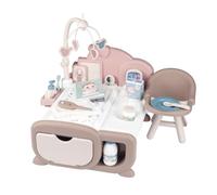 Smoby- Centro de Cuidados Electrónico 3 en 1 para Muñecos, Baby Nurse Cocoon, Zona Descanso y Comedor, Intercomunicador y Cámara de Vigilancia, Múltiples Accesorios, A Partir de 3 Años (7600220379)