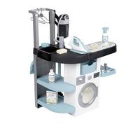 Smoby Centro de Lavado Smoby Rowenta, 3 en 1: Lava, aspira y Plancha. Aspirador de Escoba Rowenta con Sonido, Plancha y Mucho más, 17 Accesorios. A Partir de 3 años. ( 7600330320)
