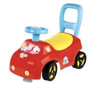 Smoby - Coche correpasillos Peppa Pig - Función andador - Ayuda para caminar - Volante - Caja de juguetes - Confianza, coordinación y motricidad - A partir de 10 meses - Fabricado en Francia
