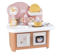 Smoby - Cocina Baby Nurse para muñecos bebé- con Horno, Placa de Cocina y 6 Accesorios - A Partir de 18 Meses