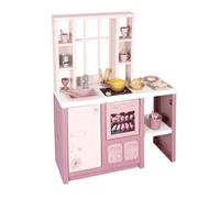 Smoby - Loft Cocina de Juguete Fleur - Cocina Infantil de Estilo Loft Moderno con fogones, Horno, Nevera y 27 Accesorios, para niños a Partir de 3 años