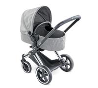 Smoby Cybex - Cochecito para Muñecos, en Color Gris, para Niños a Partir de 3 Años - 37 x 21,5 x 61,5 cm