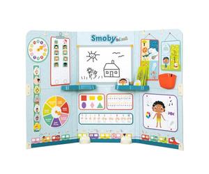 Smoby - Escuela - Aula - Alumno/Profesor - Tríptico - Numerosos Accesorios - A Partir de 3 años - Fabricado en Francia