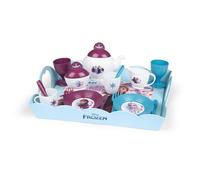 Smoby - Frozen - Bandeja XL para la Hora del té - 17 Accesorios: Vasos, Platos, Tetera Inglesa, azucarero y Otros - A Partir de 3 años - Fabricado en Francia