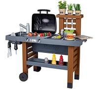 Smoby - garden kitchen - cocina exterior evolutiva - parrilla con llam