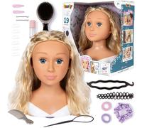 Smoby Grote kappers-stylinghoofd + haarsieraad-accessoires (Importación USA)