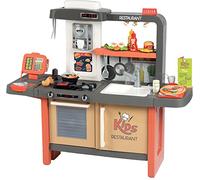 Smoby Infantil Kids Restaurant con Tres Zonas diferenciadas, INlcuye 73 accesoruios, Color (312304)
