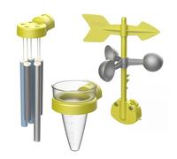 Smoby Kit Meteorológico con Carrillón, Veleta y Pluviómetro, Compatible con Todas Las Casitas Smoby, Fabricado en Francia, A Partir de 2 años (7600810916)