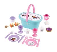 Smoby- La Casa de Muñecas de Gabby Cesta de Picnic - con 2 Juegos de Vajilla, Pegatinas, Jarra de Leche, Azucarero, hasta 21 Accesorios, A Partir de 3 años (7600312506)
