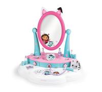 Smoby- La Casa de Muñecas de Gabby- Tocador de Sobremesa con 12 Accesorios (cosméticos no Reales), Cajones y Espejo Basculante, A Partir de 3 años (7600320253)