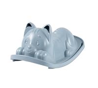 Smoby Life Balancín Gato Azul - Juguete Infantil Ergonómico con Orejas para Agarre, Plástico Reciclado, Uso Interior y Exterior, Resistente UV, +18 Meses (7600830109)