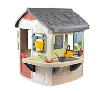 Smoby Life - Casa de Barro para cocinar - Cocina con ollas y sartenes - Encimera Grande - 16 Accesorios incluidos - Material Reciclado - A Partir de 2 años - Fabricada en Francia