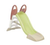 Smoby Life Tobogán Infantil KS - Superficie de Deslizamiento 150 cm - Conexión para Cascada de Agua - Escalera Antideslizante - Plástico Resistente UV - A Partir de 2 Años - Verde (7600820510)