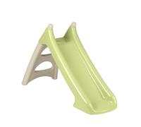 Smoby Life Tobogán Infantil XS Beige y Verde - Superficie de Deslizamiento 90cm - Escalones Antideslizantes - Toma de Agua Cascada - Compacto y Fácil de Guardar - Apto Desde 2 Años (7600820629)