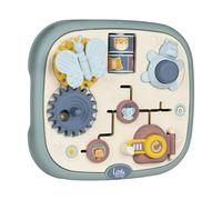 Smoby Little Activity Board a Partir de 1 año (23,5 x 25 cm) - Juguete de Aprendizaje y motricidad con 5 Actividades en Bonito diseño de Animales para bebés y niños a Partir de 12 Meses