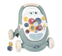 Smoby Little Trotty 3 en 1 - Andador - Andador - Tableta de Actividades - Cochecito - Sistema de Frenos - A Partir de 12 Meses - Fabricado en Francia