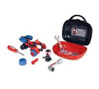 Smoby- Maletín de Herramientas Infantil de Miles Morales- con Accesorios, Figura y Vehículo, A Partir de 3 años (7600360928)
