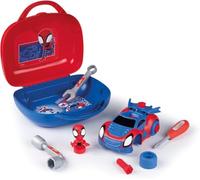 Smoby- Maletín de Spidey- para Construir su Coche, Incluye Herrameintas (7600360905)