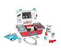 Smoby Maletín médico – 12 accesorios, funciones mecánicas – a partir de 3 años – Fabricado en Francia