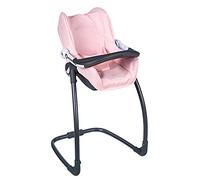 Smoby - Maxi-Cosi - Trona 3 en 1 para muñecas de hasta 42 cm, Asiento de Asiento, Trona, Asiento de Coche y Asiento Mecedora, Accesorios para muñecas para niños a Partir de 3 años, Color Rosa