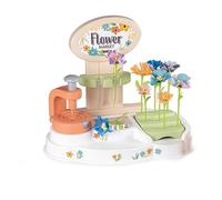 Smoby- Mercado de Flores, CREA Tus propias Flores con Diferentes Tejidos, 104 Accesorios incluidos. A Partir de 3 años. (7600350407)