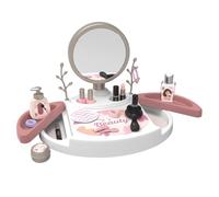 Smoby - Mi Salón de Belleza - Peluquería, Salón de Manicura, Maquillaje - Espejo Extraíble - Cajones Giratorios - 15 Accesorios - Material Reciclado - A Partir de 3 Años - Fabricado en Francia