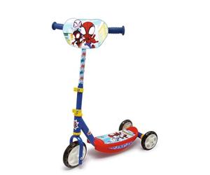 Smoby - Patinete de 3 Spidey, máximo 20kg, Regulable en Altura, Adecuado a Partir de 3 años (7600750909), Multicolor, Pequeño