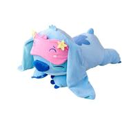 Simba - Peluche Disney Stitch Dormilón, 40 cm con Antifaz Rosa, posición acostado, Ultra Suave, Desde los Primeros Meses (6315870576)