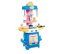 Smoby Peppa Pig Cooky Gran Cocina Mucha vajilla y Accesorios, con Estufa, Horno, Fregadero, cafetera, para niños a Partir de 18 Meses, Color Rosa, 65.8 x 35 x 85 cm (310714)