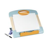 Smoby - Pizarra de viaje de madera - Pizarra borrable e imantada para niños - Juego educativo - Modular y transportable - Rotulador y tela - (7600410712)