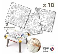 Smoby - Recambio de dibujos para colorear - 10 dibujos para la mesa infantil - Actividad creativa - Juego educativo - A partir de 3 años - Fabricado en Francia
