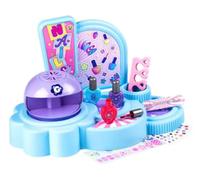 Smoby - Salón de Uñas Glam - Estudio de Manicura Infantil - Secador de Uñas - 3 Esmaltes de Uñas Peel-Fifty - Pegatinas y Accesorios - para Mayores de 6 años