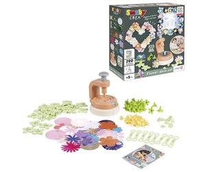 Smoby Set de decoración Creativa para Crear Tus propias composiciones Florales y Marcos Decorativos. 200 Accesorios. para niños a Partir de 5 años. ( 7600350410)