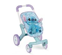 Smoby Sillita de Paseo Stitch con Peluche 25 cm Asiento de Tela Estructura Metálica Manillar Ergonómico Ruedas Delanteras Multidireccionales Desde 18 Meses Fabricado en España (7600251225)