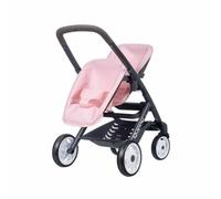 Smoby- Sillita Gemelar Rosa para Dos Muñecos hasta 42cm, con Diseño Maxi Cosi, A Partir de 3 años (7600253217)
