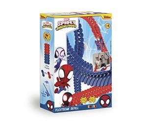Smoby - Spidey - FleXtreme - Recambio de pista - 1m72 de circuito adicional - 72 pistas flexibles y modulares + 2 ventosas para fijación - A partir de 4 años