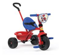 Smoby - Spidey - Triciclo Be Fun - Bicicleta Infantil Evolutiva - Barra Parental Ajustable y Desmontable - De 15 Meses a 4 Años - Fabricado en España