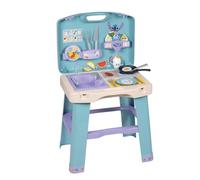 Smoby - Stitch - Cocina - Estuche plegable - Numerosos accesorios: sartén, crepera, taza, cápsulas, chupete y otros - A partir de 3 años - Fabricado en Francia
