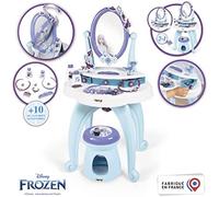 Smoby - tocador frozen- de juguete con taburete, incluye espejo y acce