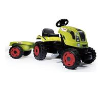 Smoby Tractor de pedal Farmer XL con Remolque para niños - Aventura con Bocina y Capó Practicable