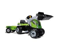 Smoby Tractor Farmer Max verde a pedales con remolque y pala (Smoby 710109)