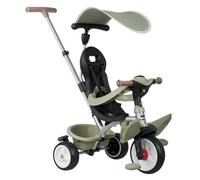 Smoby - Triciclo Baby Balade Verde - Convertible 3 en 1 - Asa para Padres - Freno de estacionamiento - Reposapiés - Parasol con protección UV - Desde 10 Meses