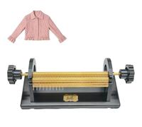 Smocking Pleater Machine - Máquina de plisado de 24 filas con agujas de coser y kit de herramientas, 47 posiciones para pliegues uniformes de tela, espacio de puntada de 0.2 pulgadas para costura de
