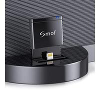 Smof 8 Pin Bluetooth aptX Adaptador y Recibidor para Bose Sounddock III/XT, JBL MS302GM, Philips DS1155B/93, Philips AJ7260D/93, Yamaha TSX-14, iHome IPL8BN, RSR DS406BT