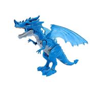 Smoke-breathing standing dragon toy with walking motion, lights and roaring sound effects