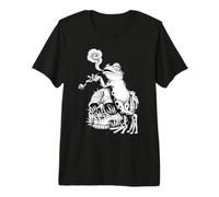 Smoke de cráneo de Rana Camiseta Premium