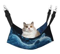 Smoke Fills The Polar Bear - Hamaca estampada para mascotas, hamaca para dormir, para gatos, conejos, hurones, cachorros, animales pequeños
